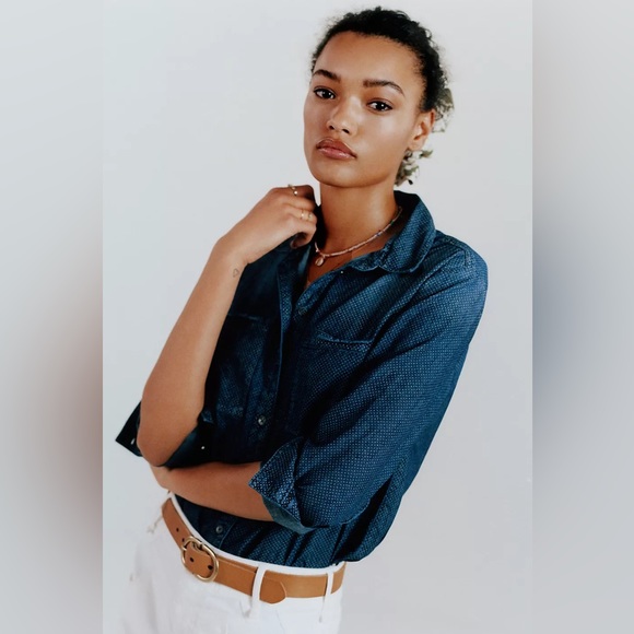 Anthropologie Pilcro The Cate Classic Denim Buttondown - Picture 6 of 11